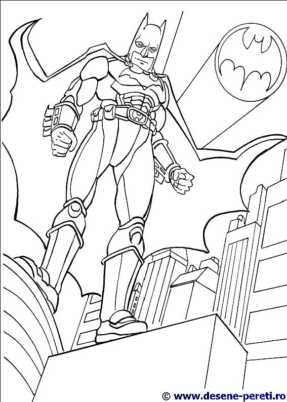 batman desene colorat
